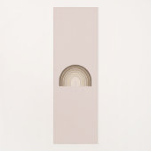 Boho Rainbow Olive Earth Tones Yogamat (Voorkant)