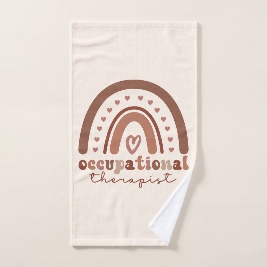Boho Rainbow OT - Cadeaux d'ergothérapeute (Serviette à main)