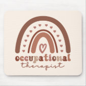 Boho Rainbow OT Occupational Therapist Gifts Muismat (Voorkant)