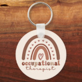 Boho Rainbow OT Occupational Therapist Gifts Sleutelhanger (Achterkant)