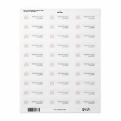 Boho Rainbow Party Return Address Labels (Full Sheet)