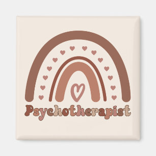Boho Rainbow Psychotherapeut Therapeut Magneet