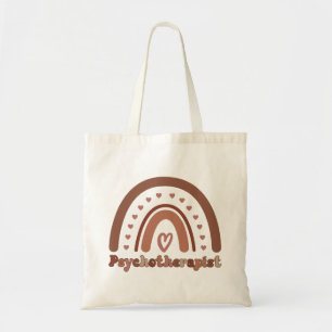 Boho Rainbow Psychotherapeut Therapeut Tote Bag