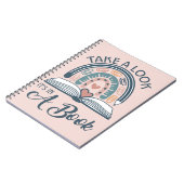 Boho Rainbow Reading Het staat in een boek Notitieboek (Linkerzijde)