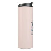 Boho Rainbow Reading Het staat in een boek Thermosbeker (Gedraaid links)