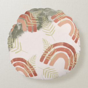 Boho Rainbow Rond Kussen