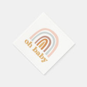 Boho Rainbow roze Baby shower Servet (Hoek)