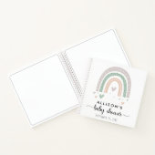 Boho Rainbow Sage Baby shower Livre d'invité (Intérieur)