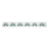 Boho Rainbow Satin Ribbon, Sage Green Lint (Voorkant)