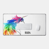 Boho Rainbow Schattigee Meisjes Eenhoorn Kinder Bureaumat (Keyboard & Muis)