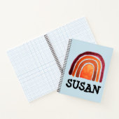 BOHO RAINBOW SPIRAL CARNET PERSONNALISÉ (Intérieur)