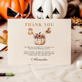 Boho Rainbow Spooky eerste verjaardag Bedankkaart