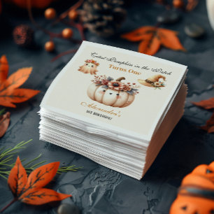 Boho Rainbow Spooky eerste verjaardag Servet