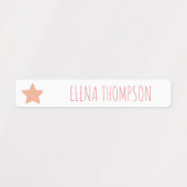 Boho Rainbow Star School Daycare Labels (Design 1)
