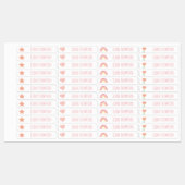 Boho Rainbow Star School Daycare Labels (Vel)