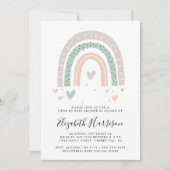 Boho Rainbow-station op Baby shower Kaart (Voorkant)