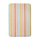 Boho Rainbow Stripe Roze Rood Blauw Geel Bad Mat (Voorkant Verticaal)