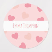 Boho Rainbow Sun Étiquettes de garderie (Design 2)