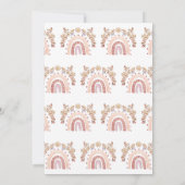 Boho Rainbow Sunshine Baby shower Uitnodiging (Achterkant)