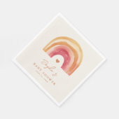 Boho Rainbow Terracotta-Baby shower Servet (Hoek)