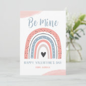 Boho Rainbow Valentijnse Kaart (Staand voorkant)