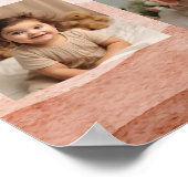 Boho Rainbow Verjaardagsfoto Milestone Poster (Hoek)