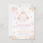 Boho Rainbow Watercolor Invitation (Devant)