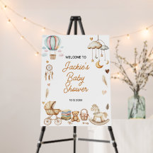Boho Rainbow Waterverf Baby shower