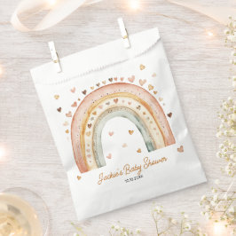 Boho Rainbow Waterverf Baby shower Bedankzakje