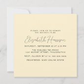 Boho Rainbow Waterverf Geel Baby shower Kaart (Achterkant)