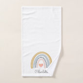 Boho Rainbow Waterverf Girl Bad Handdoek (Handdoek)