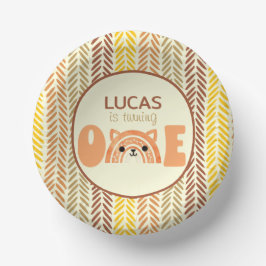 Boho Rainbow Woodland Fox First Birthday Papieren Kommen