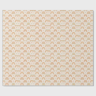 Boho Rainbow Wrapping Paper Cadeaupapier