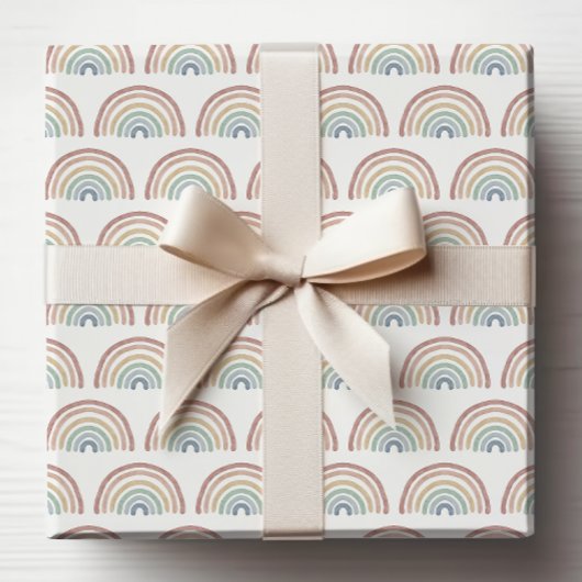 Boho Rainbow Wrapping Paper Cadeaupapier