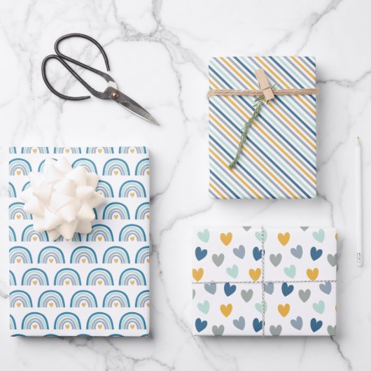 Boho Rainbow Wrapping Paper Sheets (Voorkant)