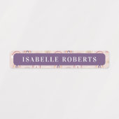 Boho Rainbows Nom des enfants Étiquettes imperméab (Design 1)