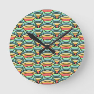 Boho Rainbows Ronde Klok