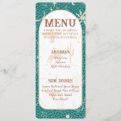Boho Ranch Wedding Platte Programma Menu (Voorkant)