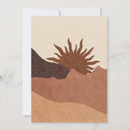 Boho Ray Of Sunshine Baby shower Invitation (Dos)