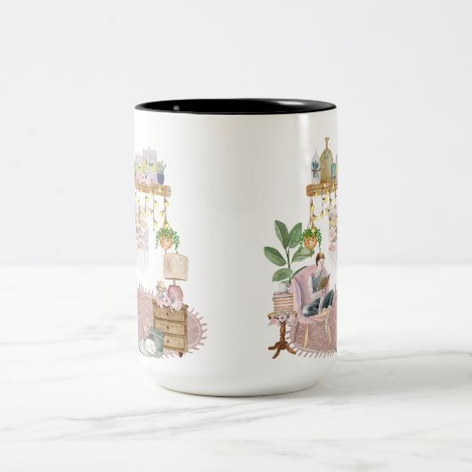 Boho Reading Room Mug (Centre)