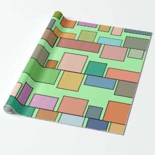 Boho Rechthoeken Cadeaupapier