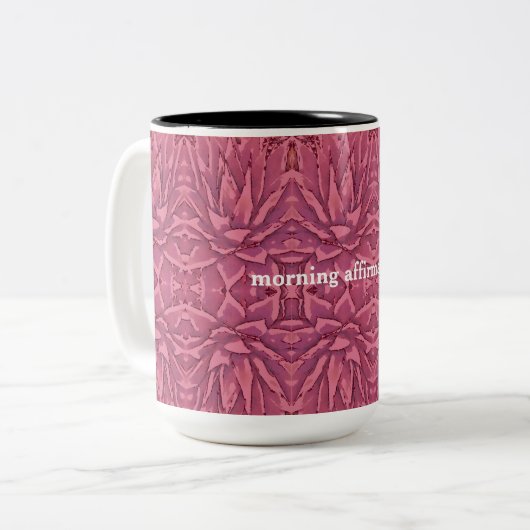 Boho Red Agave Affirmations Mug (Devant gauche)