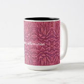 Boho Red Agave Affirmations Mug (Devant droit)