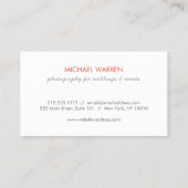 Boho Red Arrows Monogram Logo Visitekaartje (Achterkant)