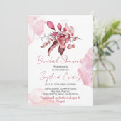 Boho Red Berries en Greenery White Vrijgezellenfee Kaart (Staand voorkant)