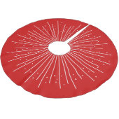 Boho Red Burst Kerstboom Rok (Gekanteld)