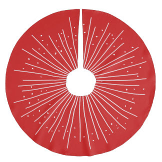 Boho Red Burst Kerstboom Rok