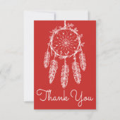 Boho Red Merci Dream Catcher Native American (Devant)