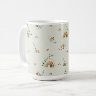 Boho regenbogen cottagecore baby shower gunsten koffiemok