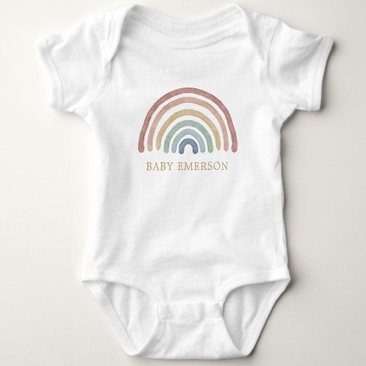 Boho Regenboog Baby Romper